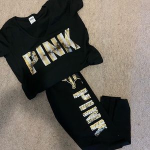 Sequin Detailed PINK Set